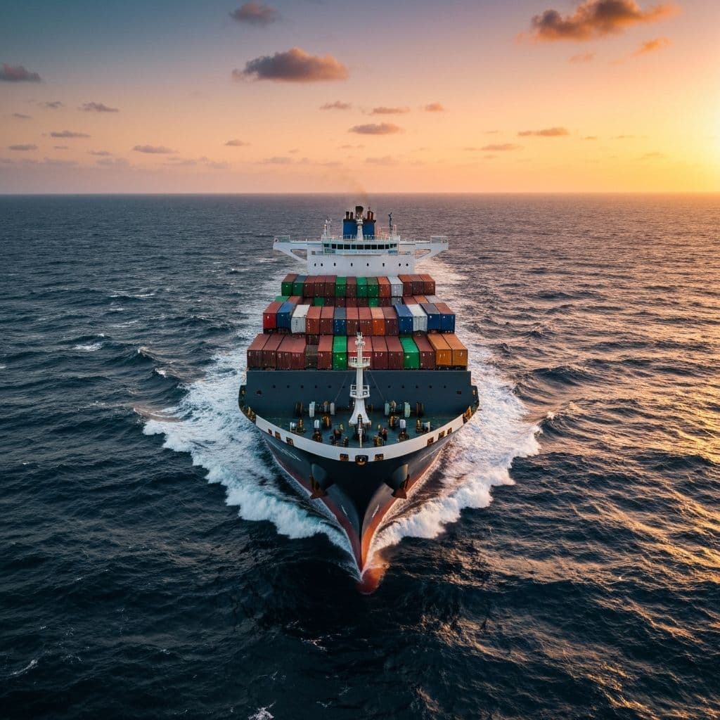 Cargo ship in port - Technical Maritime Bureau